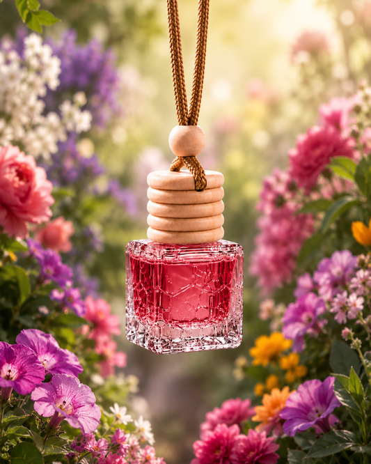 Garden Bloom Fragrance Hanging Diffuser | Essential Oil Based | Car, Wardrobe, Washroom, Living Room