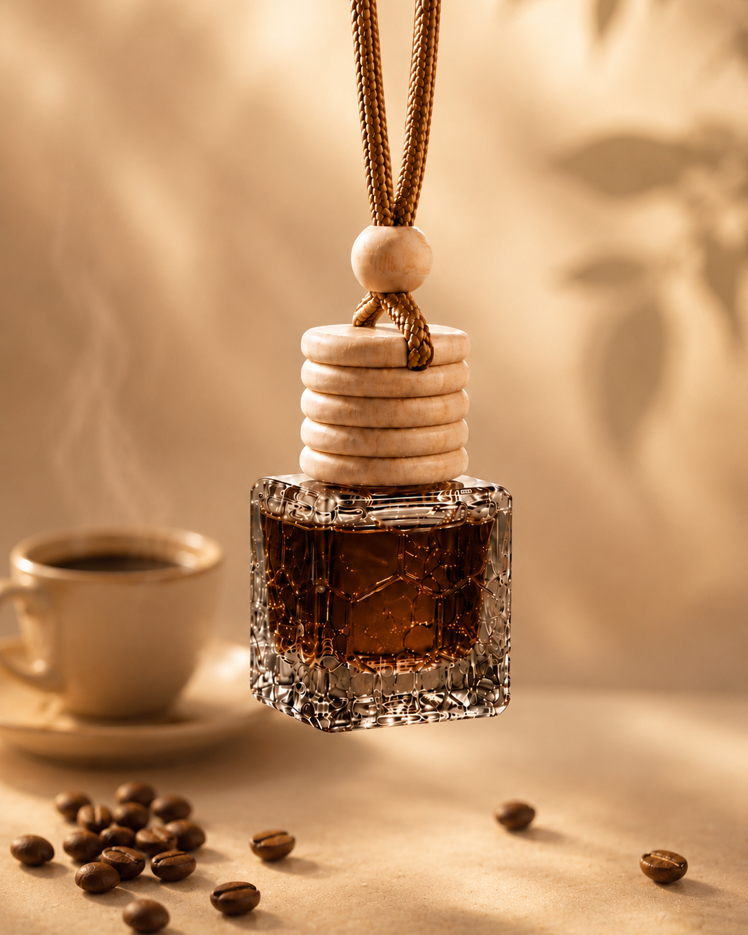 Brewed Coffee Fragrance Hanging Diffuser | Essential Oil Based | Car, Wardrobe, Washroom, Living Room