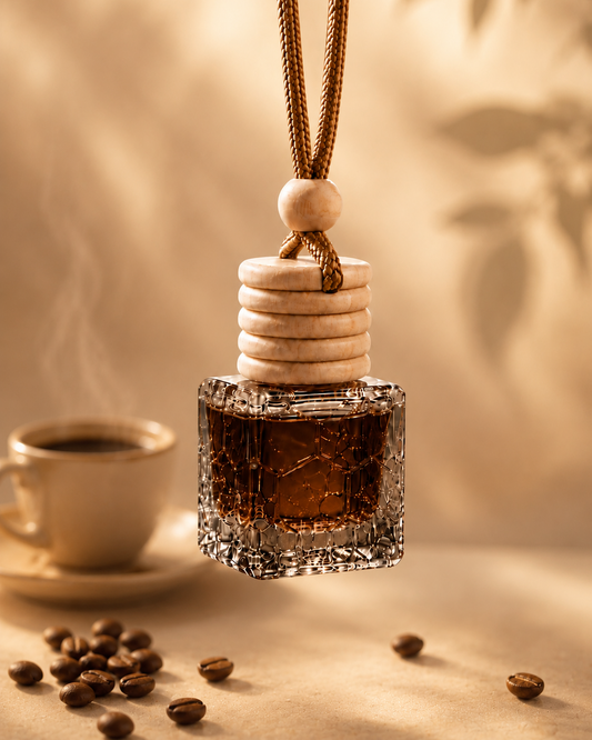 Brewed Coffee Fragrance Hanging Diffuser | Essential Oil Based | Car, Wardrobe, Washroom, Living Room