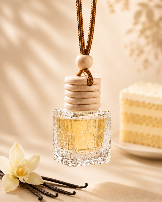 Sweet Vanilla Fragrance Hanging Diffuser | Essential Oil Based | Car, Wardrobe, Washroom, Living Room