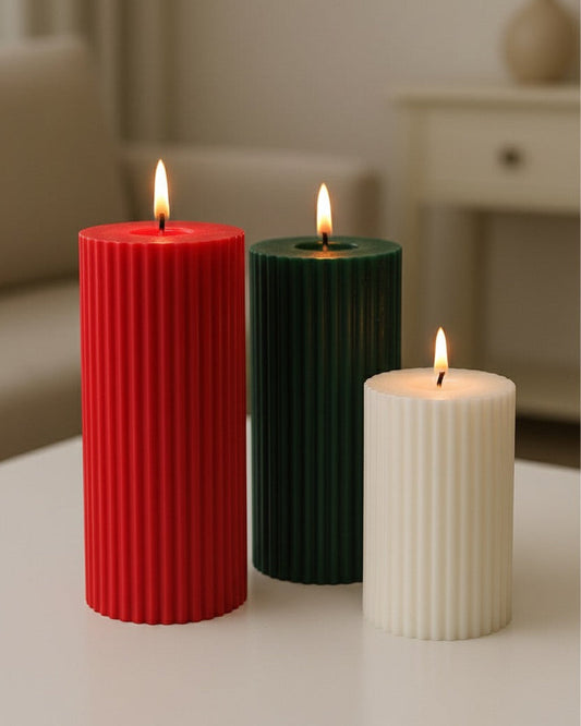 Holiday Grandeur Pillar Trio