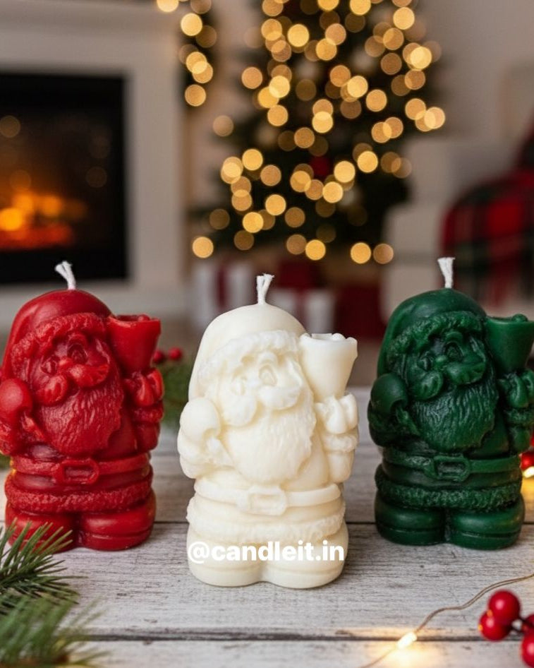 Santa Charm Trio Candles