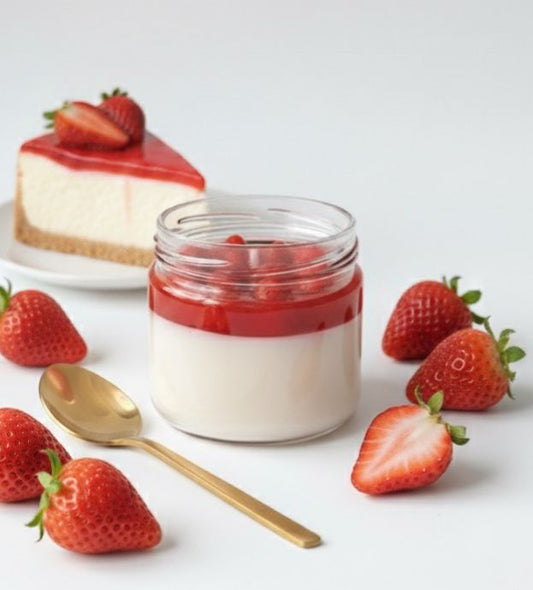 Strawberry Cheesecake Jar Candle🍓