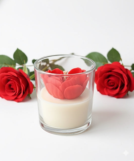 La Vie en Rose Glass Candle