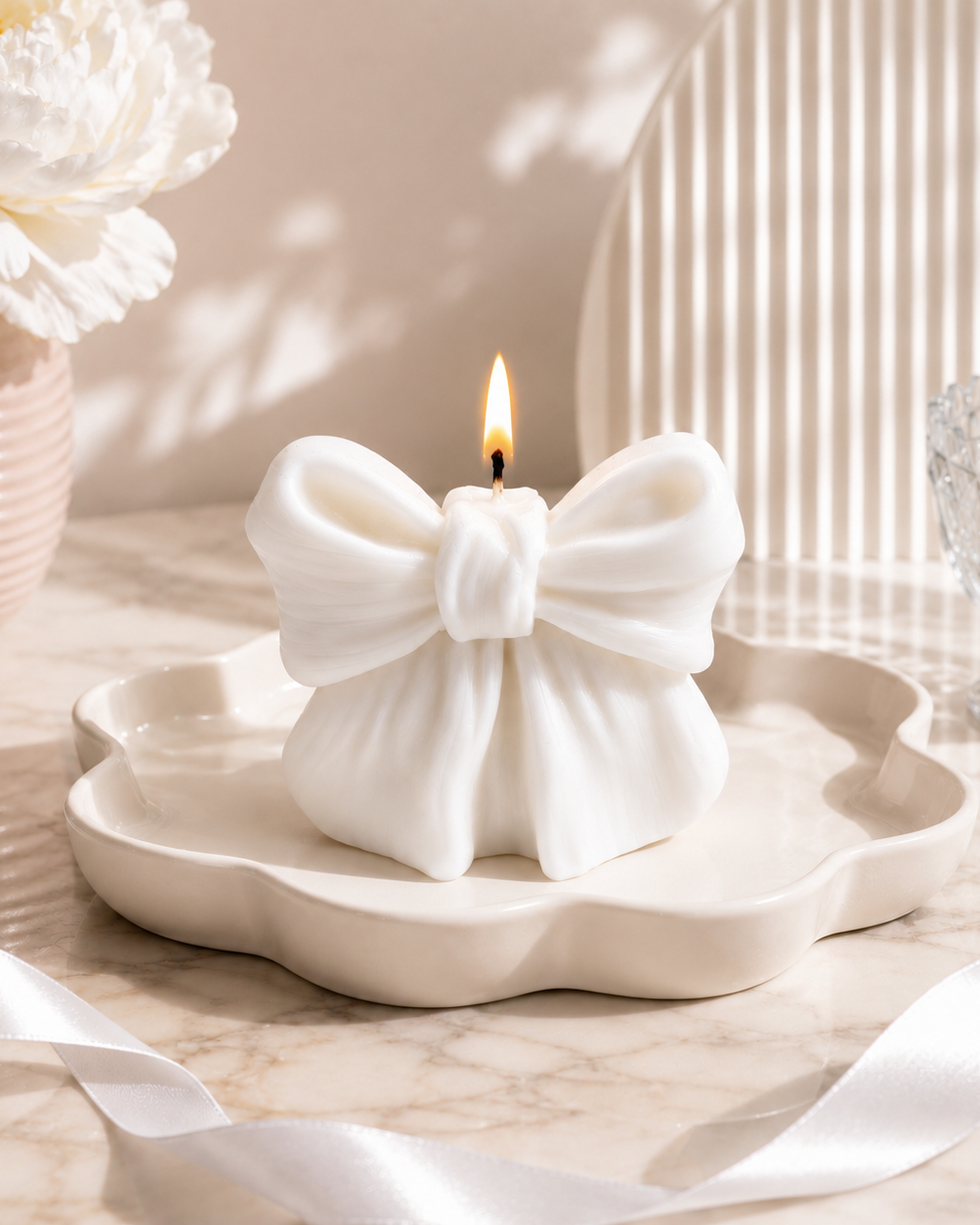 Whimsical Bow Candle - Soy Scented Candle