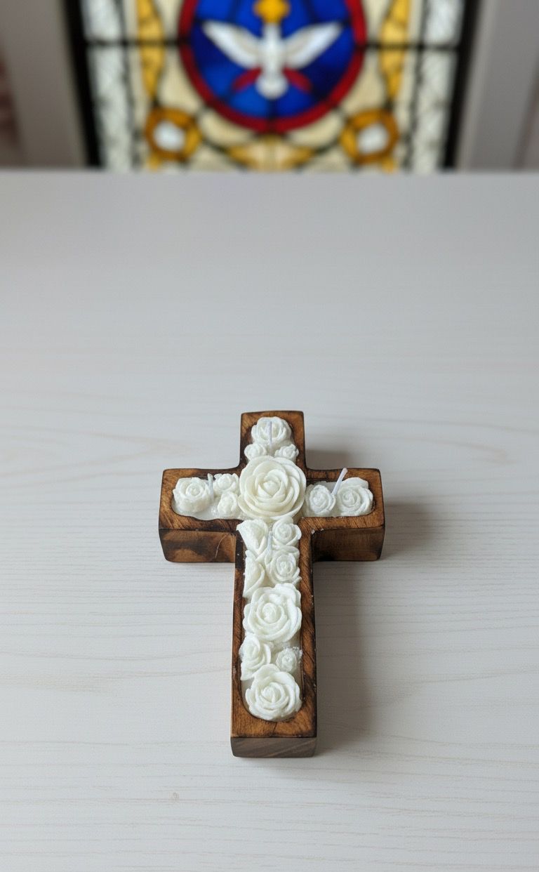 Divine Grace Cross Candle