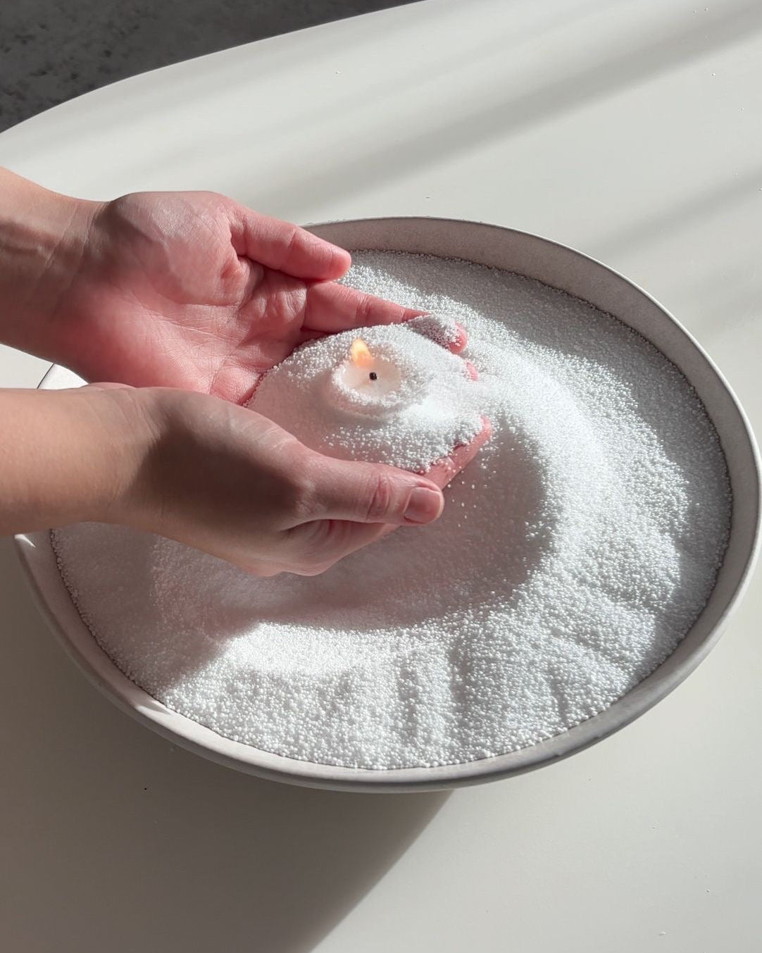 Premium Pearl Candle Wax (Sand Wax) – Reusable, Smokeless | Wicks Included