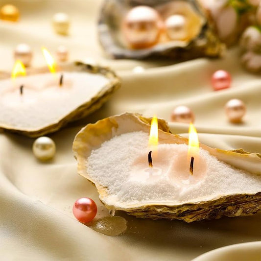 Pearl/Sand Wax Candles – Pour. Place. Light. Repeat. 🌟 [0.5 kg]