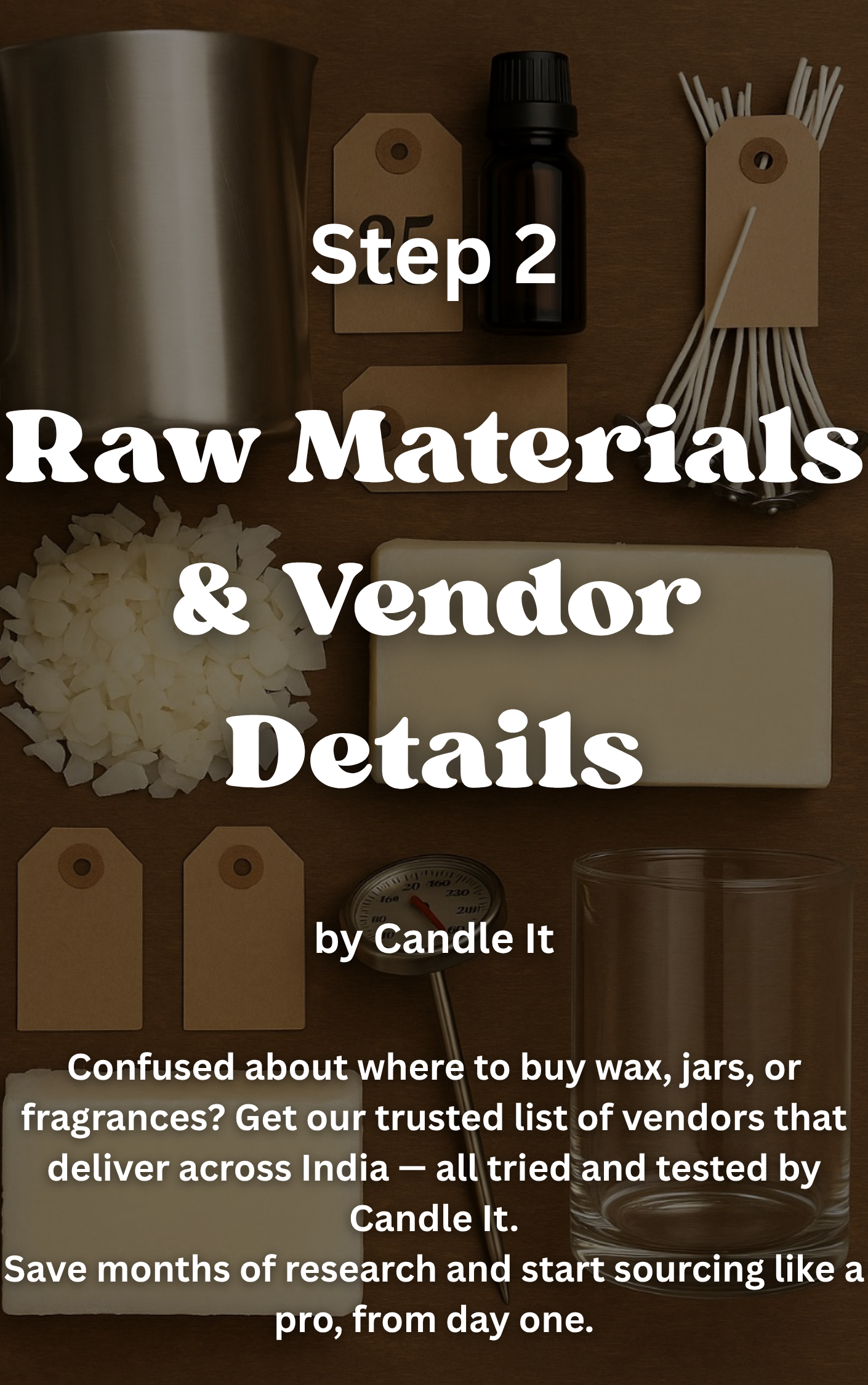 [Step 2] Raw Material and Vendor Details Guide