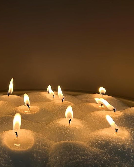 Pearl/Sand Wax Candles – Pour. Place. Light. Repeat. 🌟 [0.5 kg]