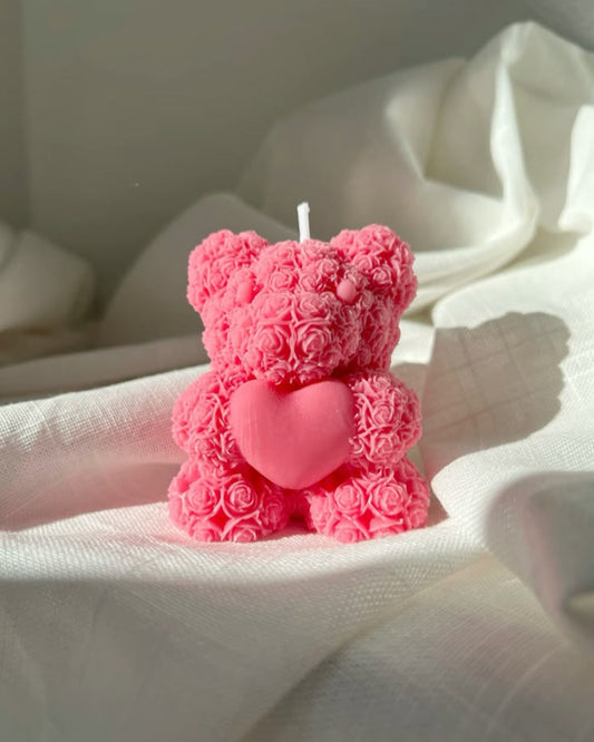 Rose Teddy Candle🧸