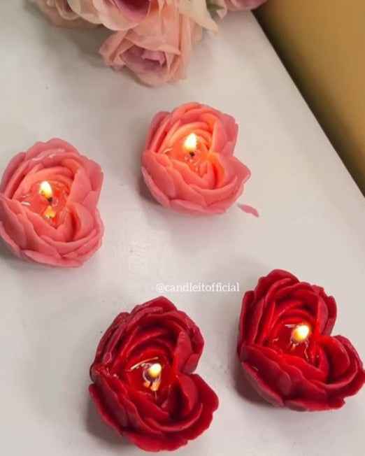 Rose Heart Candle🌹 [Set of 2]
